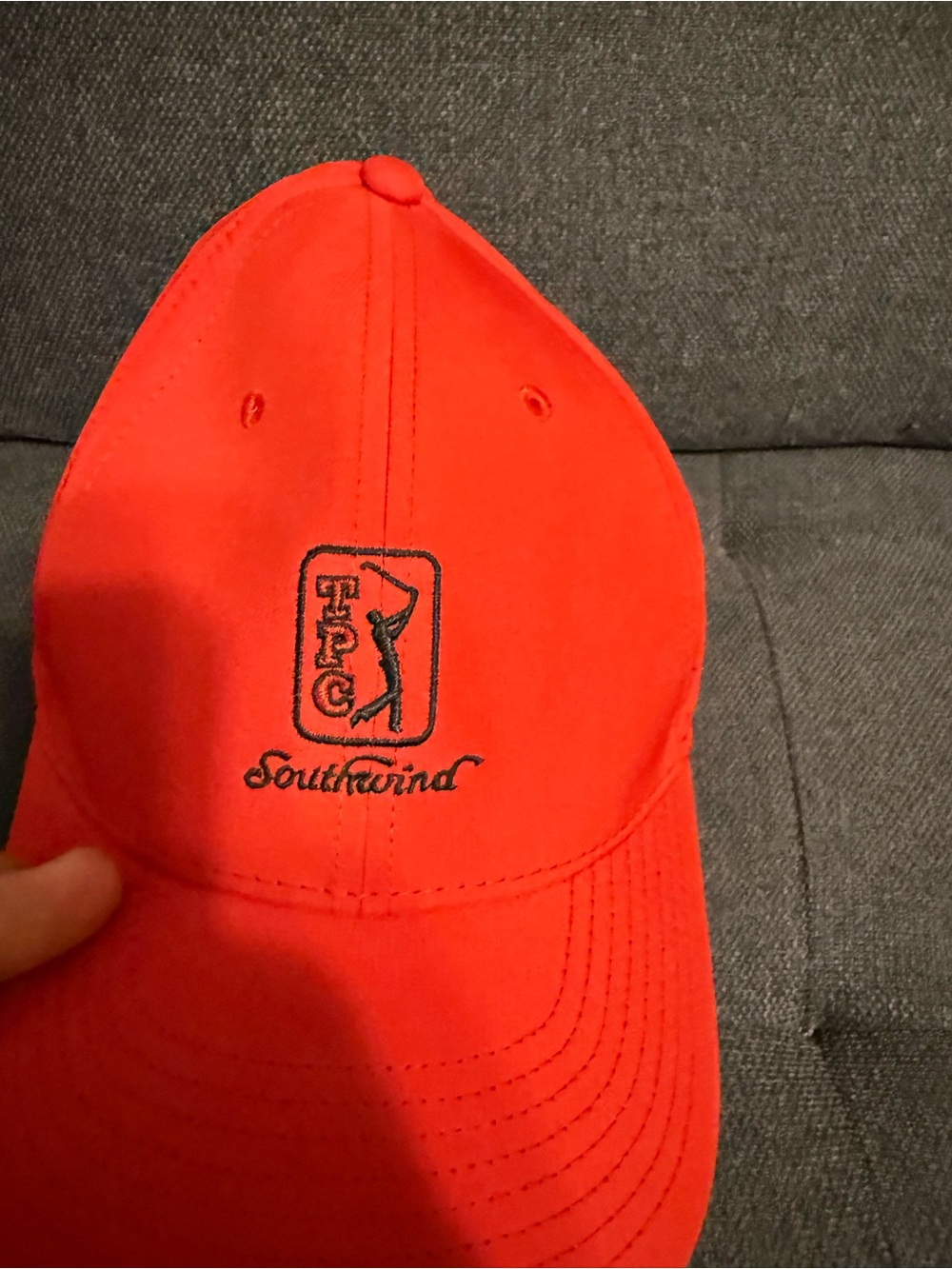 Nike Red Baseball Cap with Embroidered Logo